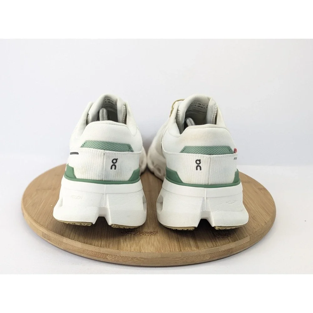 On Cloud Cloudrunner 2 Mens 12.5 M White Green Running Shoes Athletic Sneakers